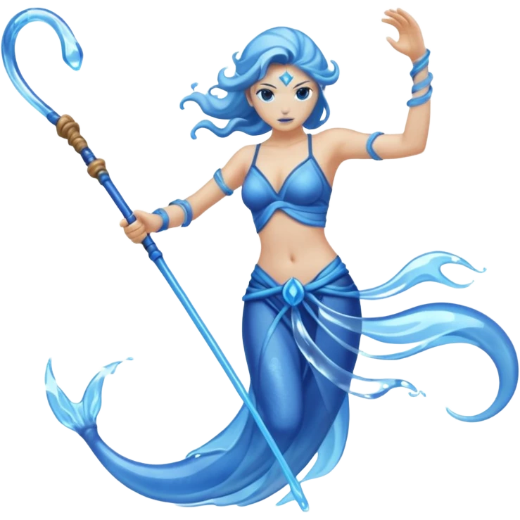 water elemental long whip emoji