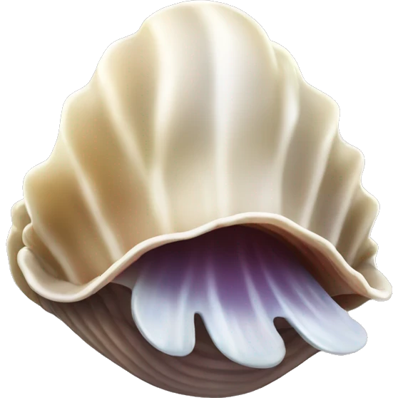 Ocean clam with tongue emoji