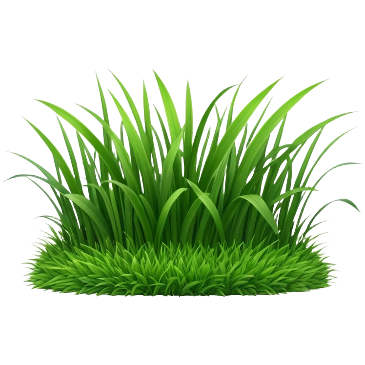 generate realistic detailed grass in 3d style emoji