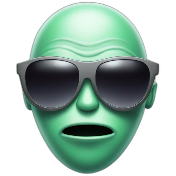 Alien with sunglasses emoji
