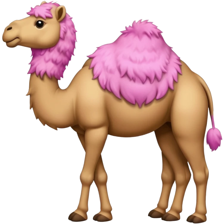 Pink kamel emoji