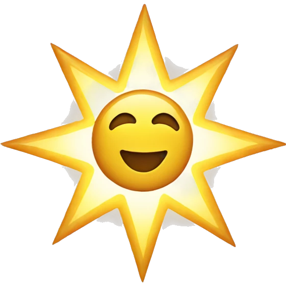 Radiant star emoji