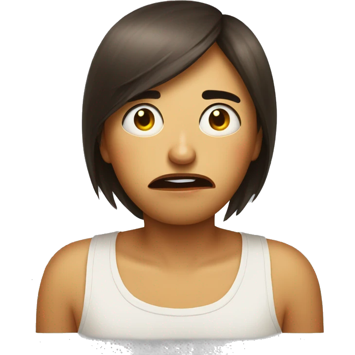 Egg lip bite weary  emoji