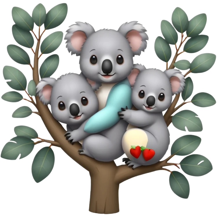 famille de koalas emoji