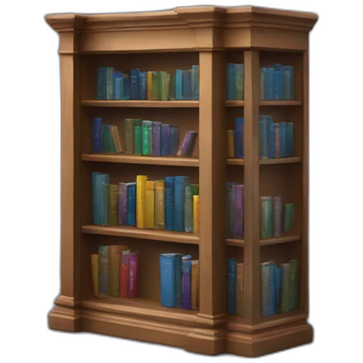 library book 3d fantastic emoji