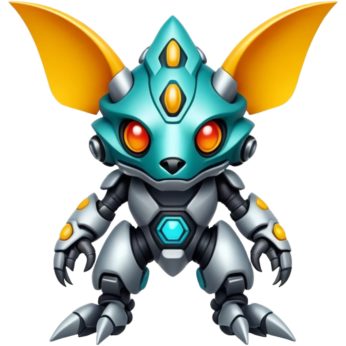  tropical cyber-Protogen-Fakémon-Vernid-creature emoji