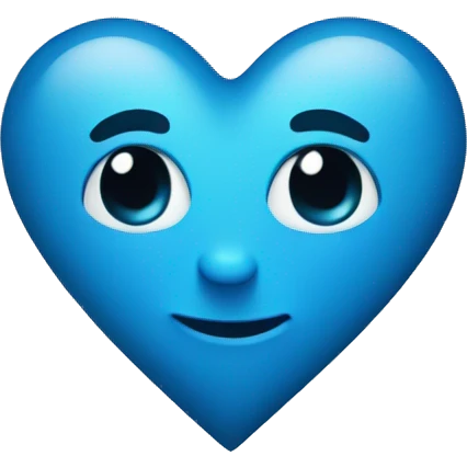 Geryish blue heart emoji