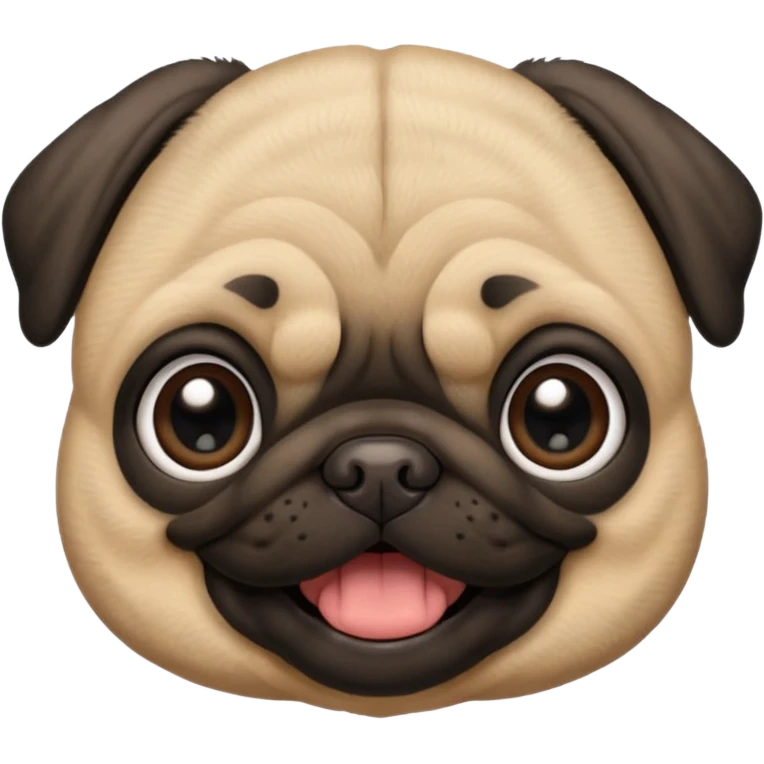 smile pug baby face emoji