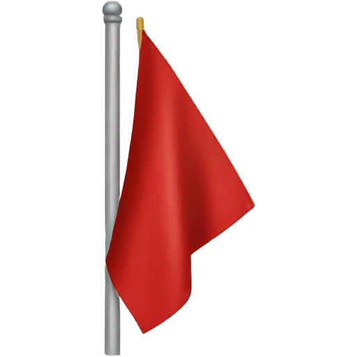 square red flag emoji