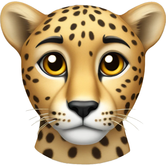 A cheetah emoji