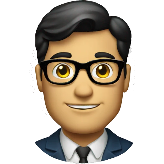Clark kent con background negro emoji