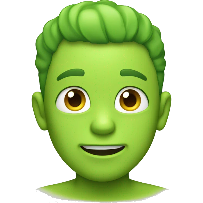 lime green yell emoji