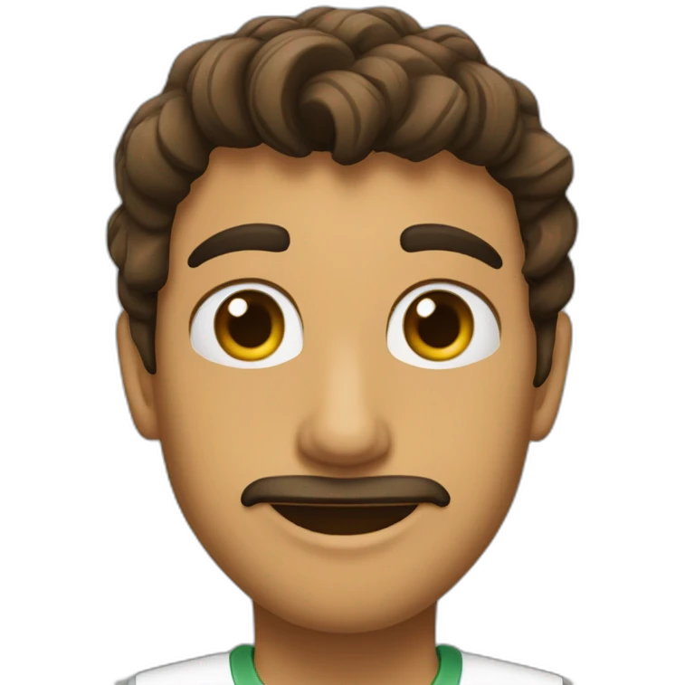 رجل يحمل محاجب ويضع قبعه emoji