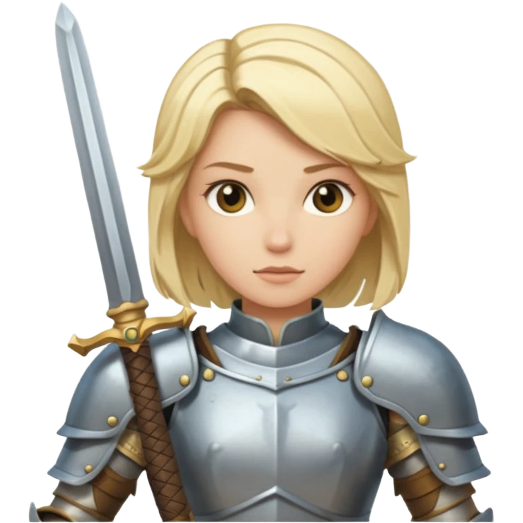 DnD female blonde paladin emoji