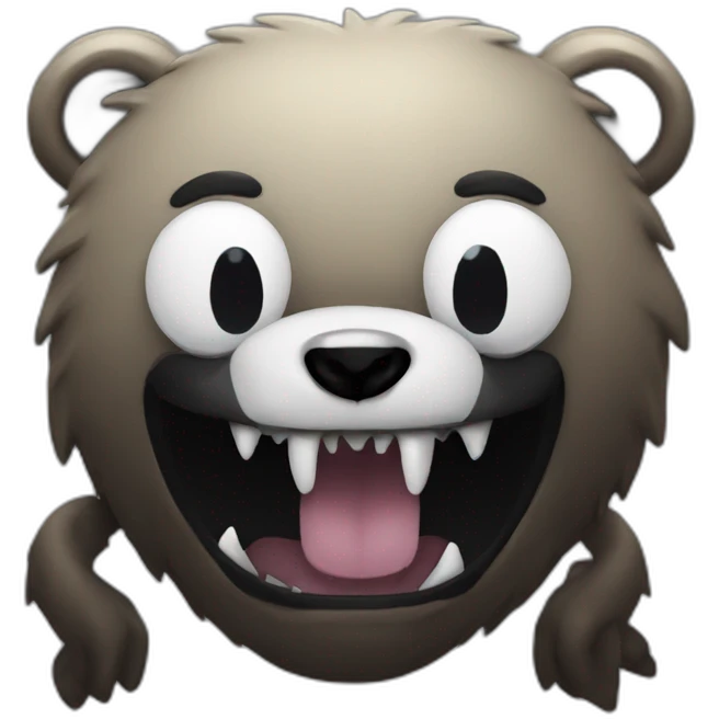 Venom as a bear emoji