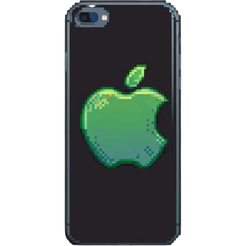 iPhone with apple logo on back emoji