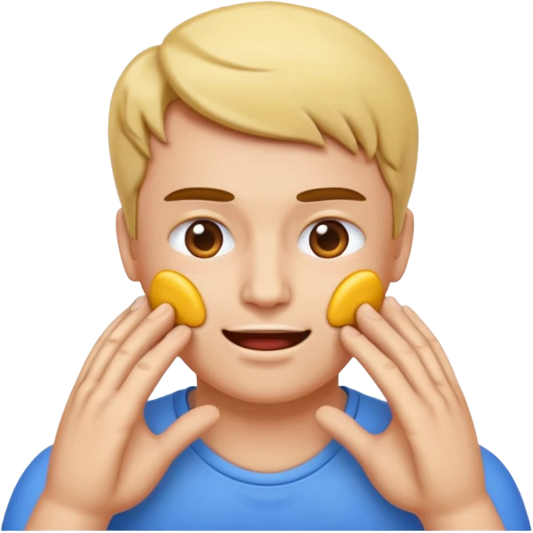 generate an emoticon Massage the masseter muscles emoji