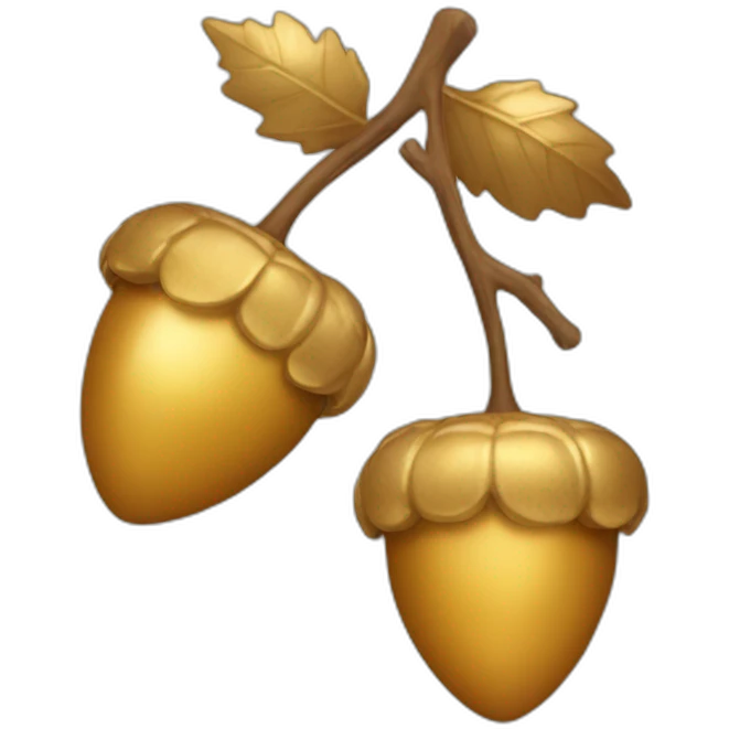 golden acorn emoji
