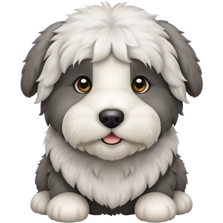 Baby Old English Sheepdog  emoji