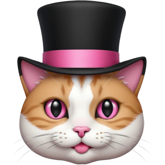 cat wearing a tophat emoji