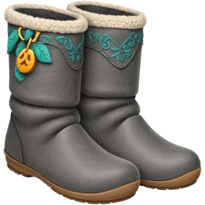 valenki felt boots without heels on soft soles emoji