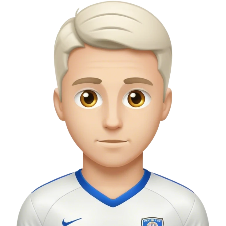 White soccer player emoji