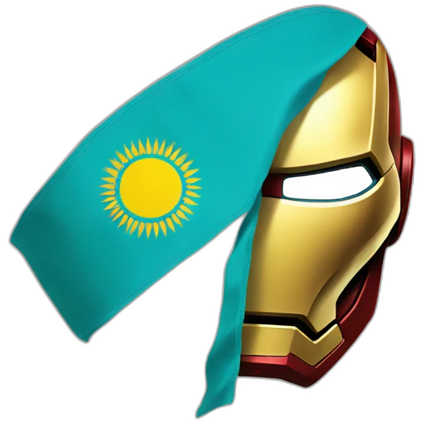 Ironman_with_mask kazakh_flag emoji