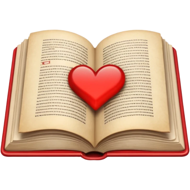 open book with completely red pages emoji