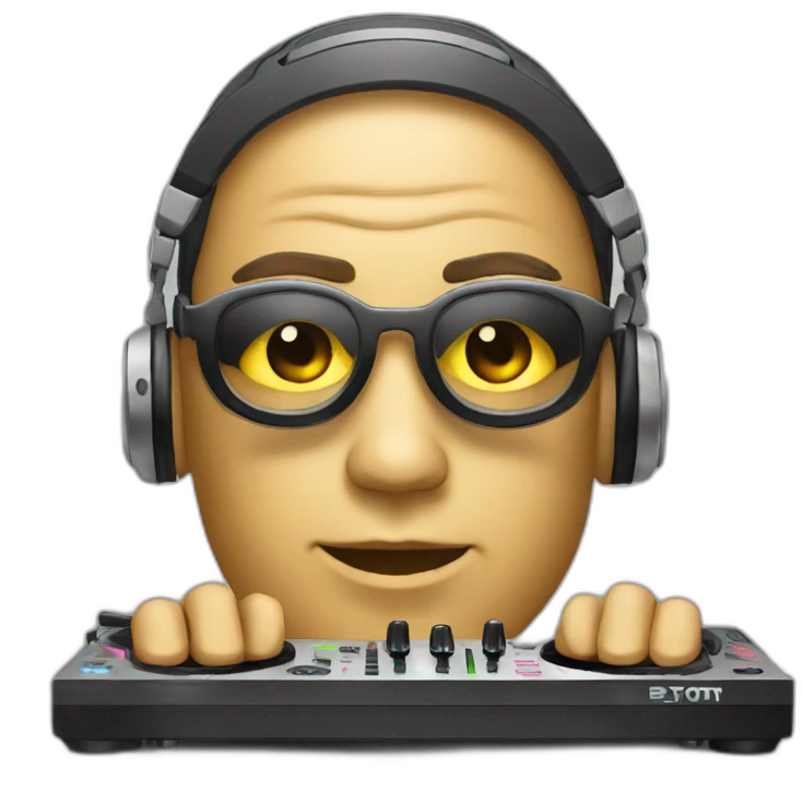 DJ controller  emoji