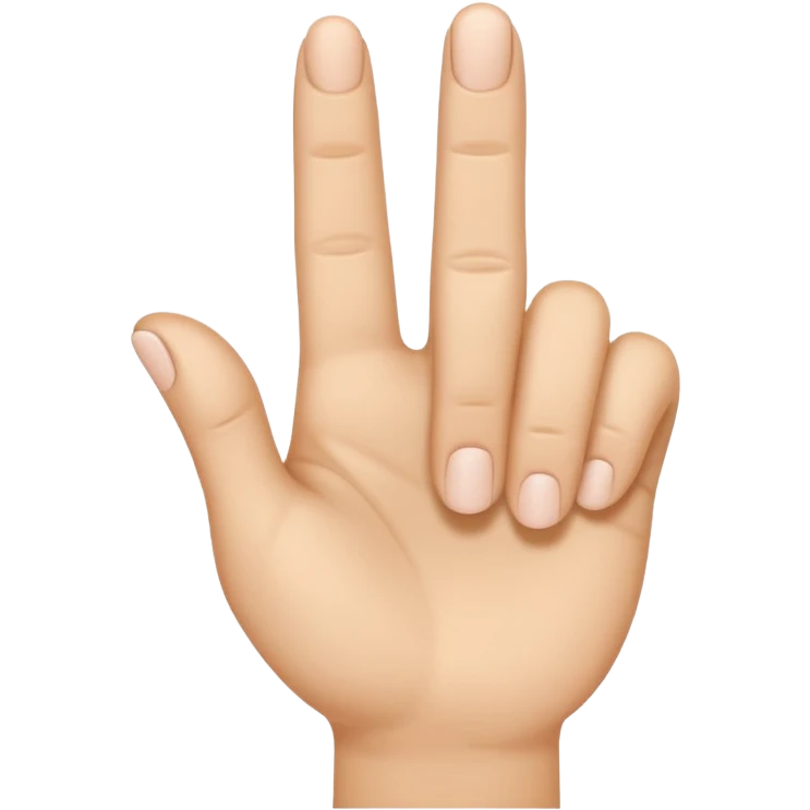 Solid White color Shh finger and hand emoji emoji