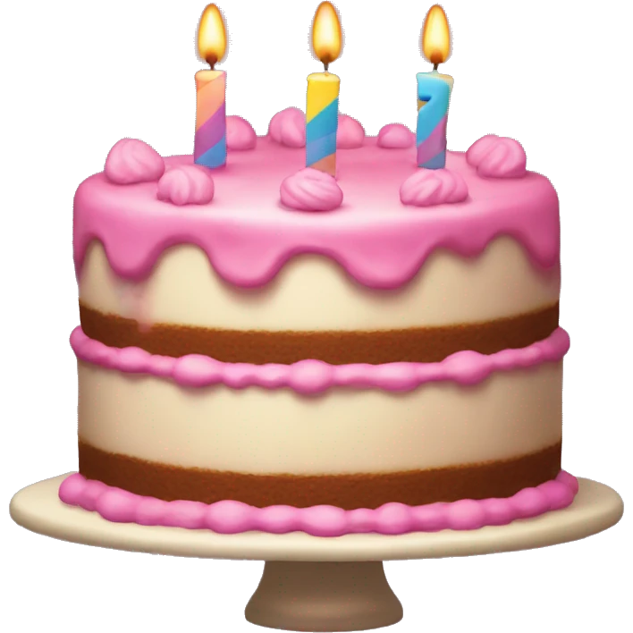 birthday cake with ‘80’ on top emoji