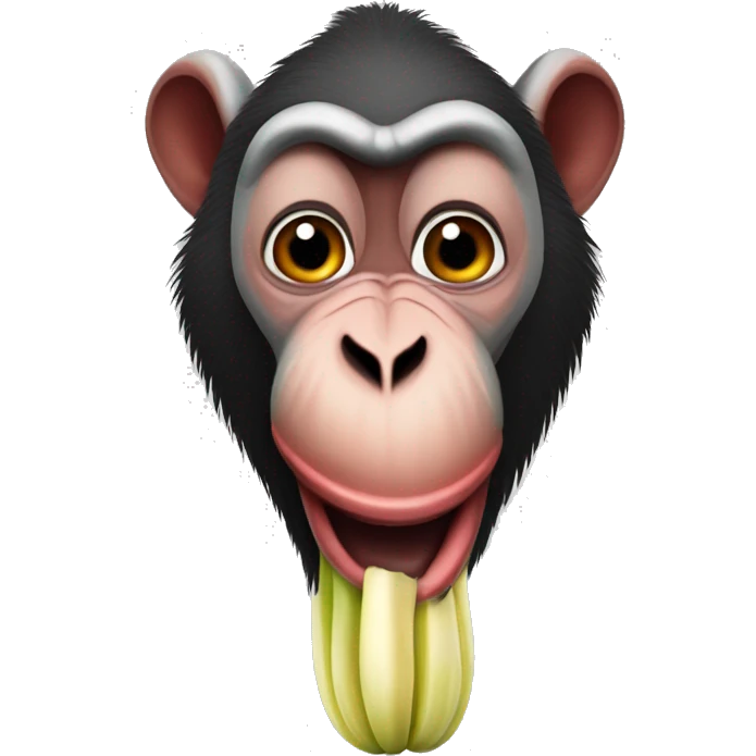 mandrill eating a parsnip emoji