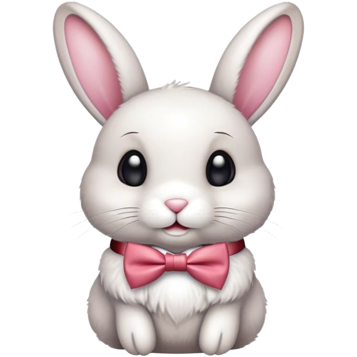 Bunny with bow tie  emoji