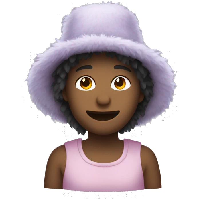 fluffy bucket hat emoji