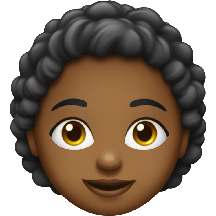 Mãe negra segurando bebê  emoji