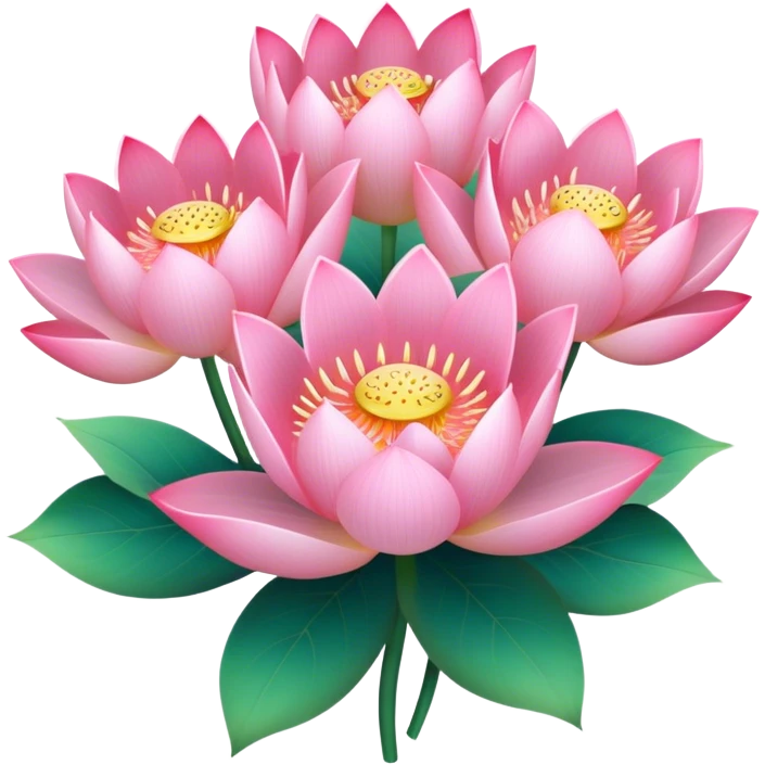 bouquet of lotus flowers emoji