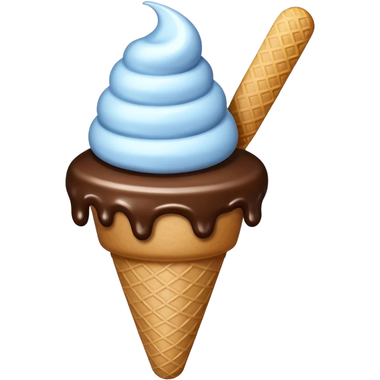 Ice cream but its have a hand emoji