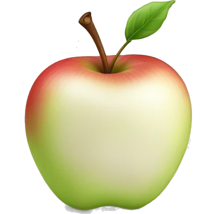 White apple emoji