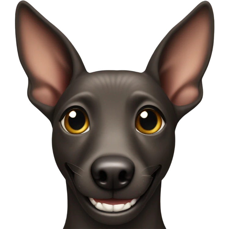 Xoloitzcuintle smiling emoji