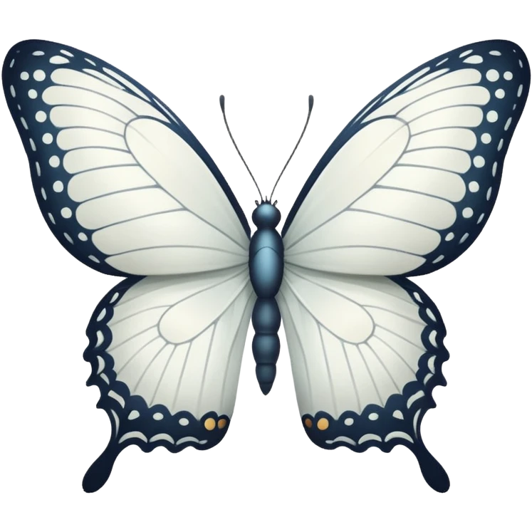white butterfly emoji