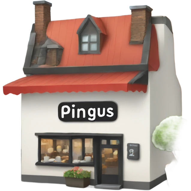 Restaurant named "Pingus" emoji