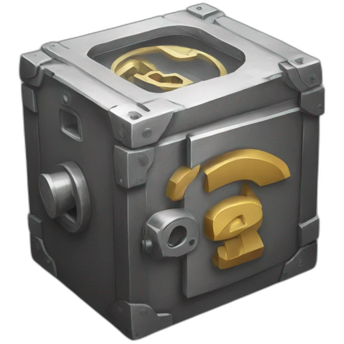 a vault with crypto inside emoji