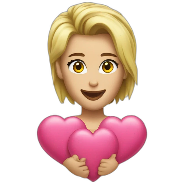 Miley plastic hearts emoji