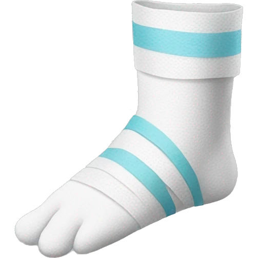 foot with bandages emoji
