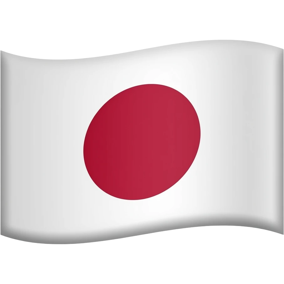Light Pink Japan flag emoji