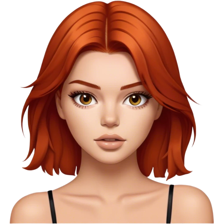 sexy redhead model with beautiful features she looks like Kendall Jenner  emoji