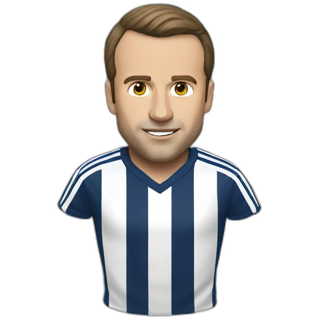 Macron play football emoji