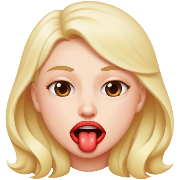 Biting lip  emoji