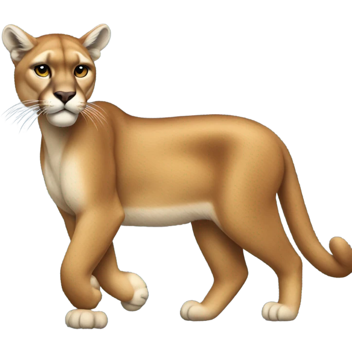 Cougar walking emoji