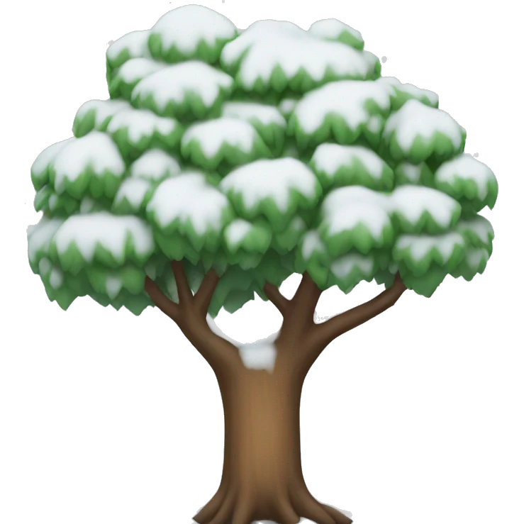 Winter tree emoji
